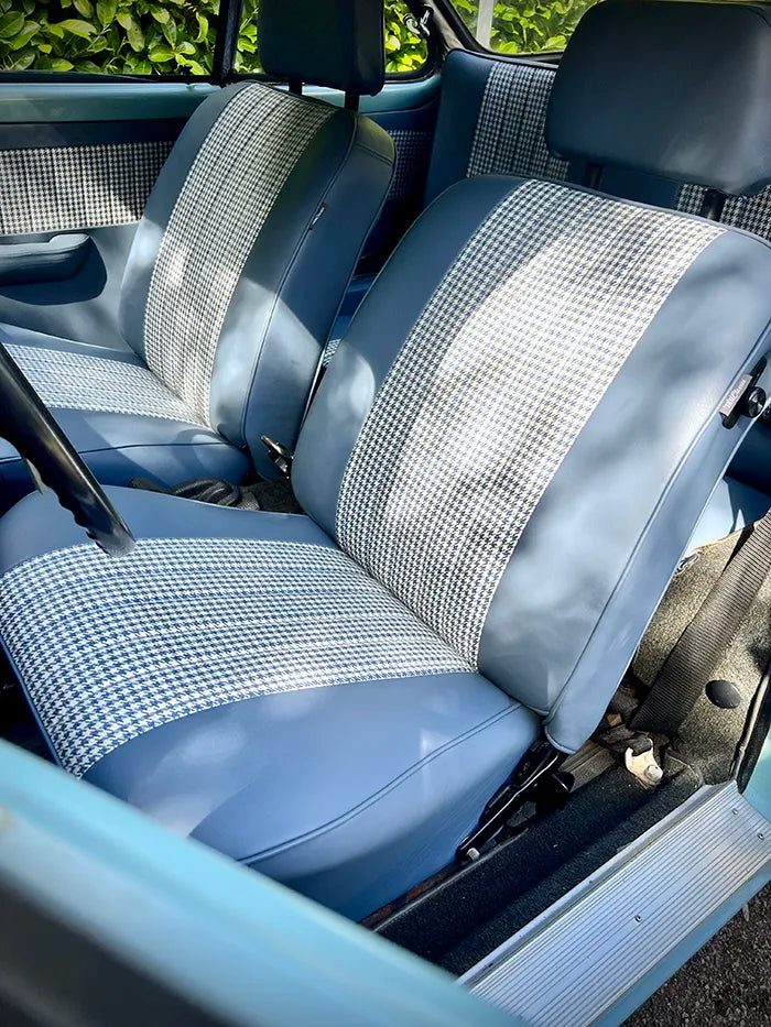 Karmann Ghia Blue Leather