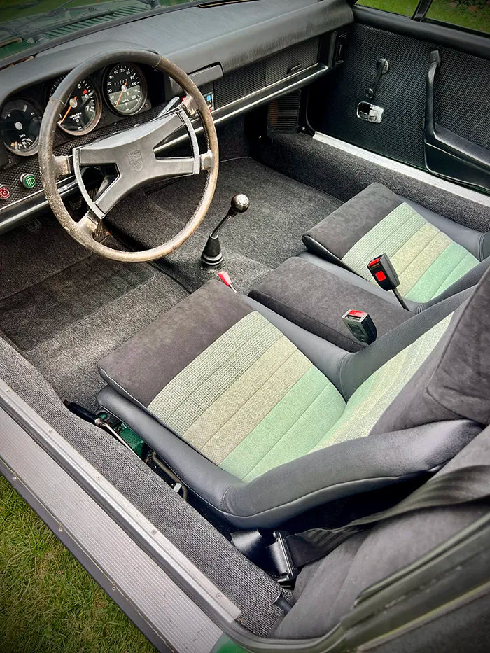 Porsche 914 Cloth and Alcantara Seat Re-Trim