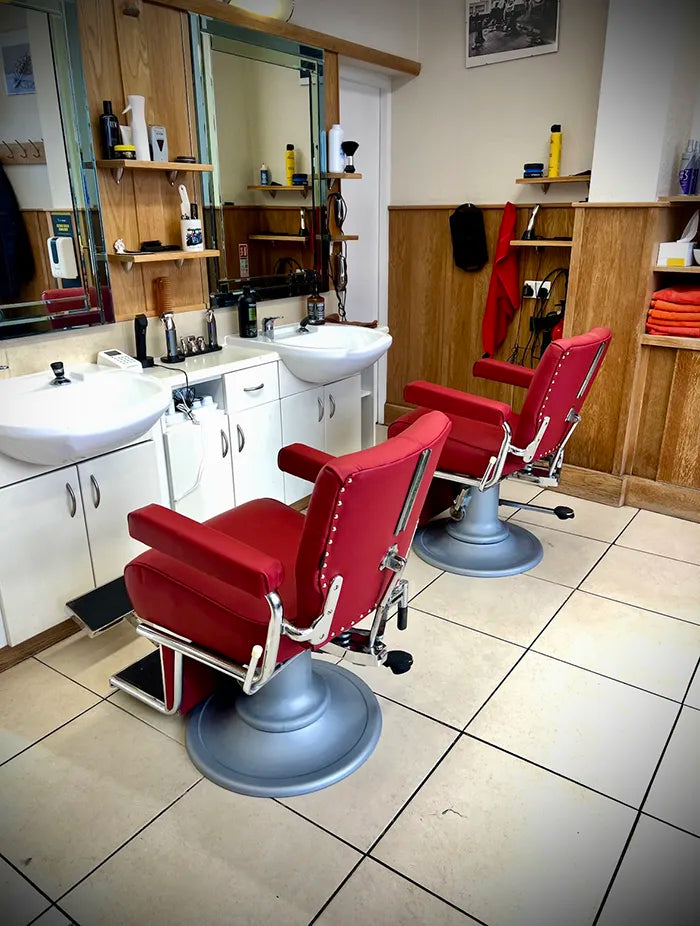 Red Leather Barber Chair